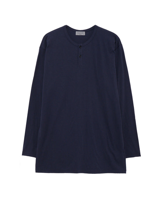 30/- COTTON SINGLE JERSEY HENRY NECK LONG SLEEVE PO