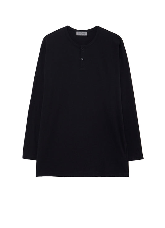 30/- COTTON SINGLE JERSEY HENRY NECK LONG SLEEVE PO