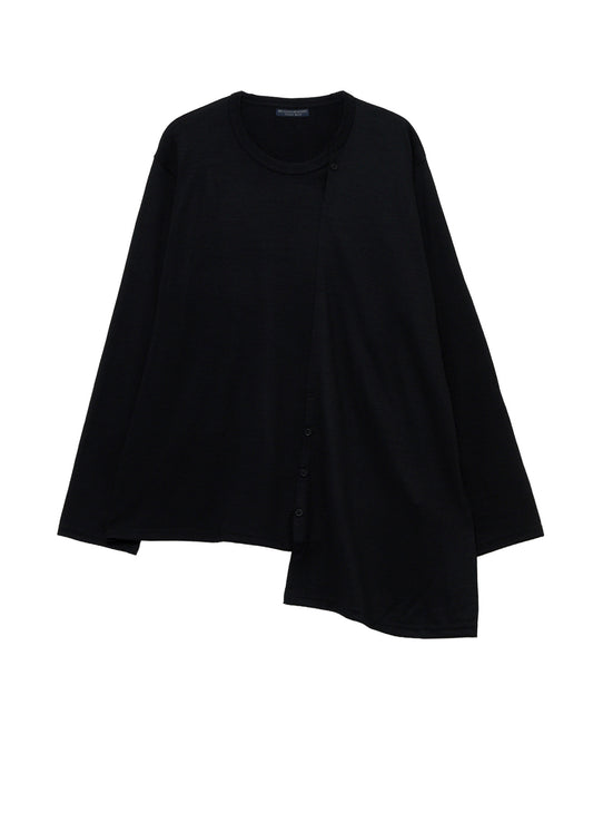 MILLED SINGLE JERSEY RE DIAGONAL PANEL LING SLEEVE