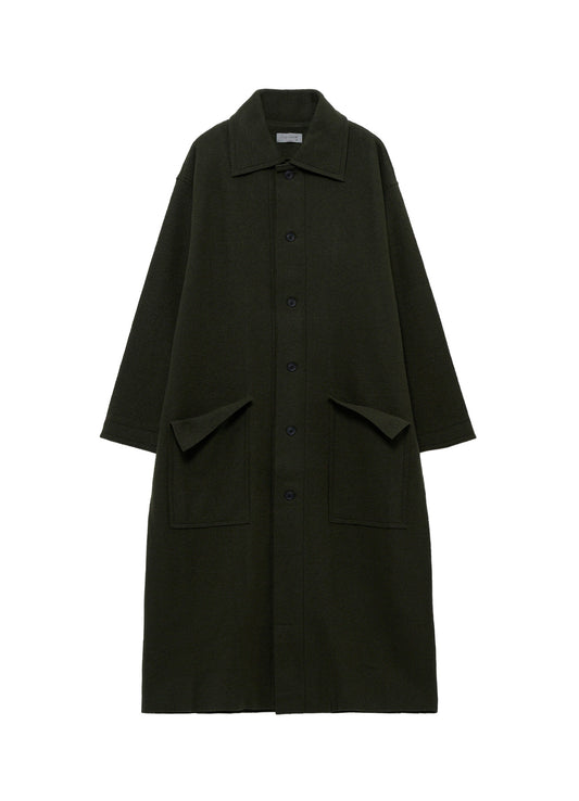 WOOL RING SOFT STAND COLOR COAT
