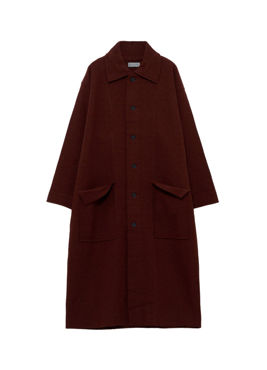 WOOL RING SOFT STAND COLOR COAT