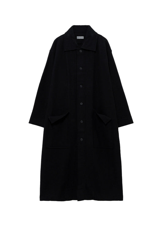 WOOL RING SOFT STAND COLOR COAT