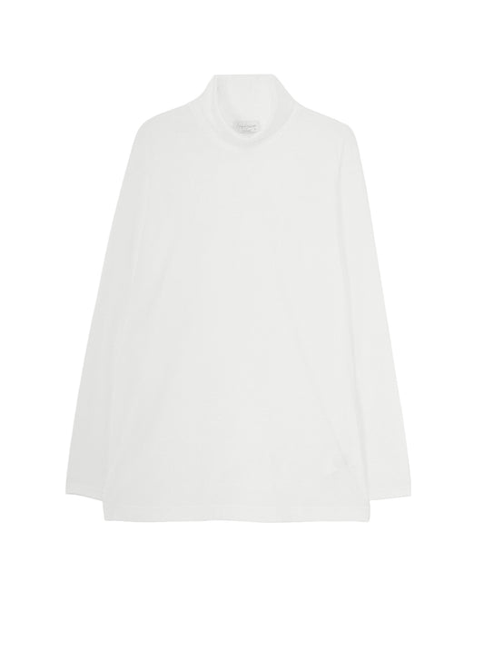 SOFT SINGLE JERSEY TURTLE NECK LONG SLEEVE TEE