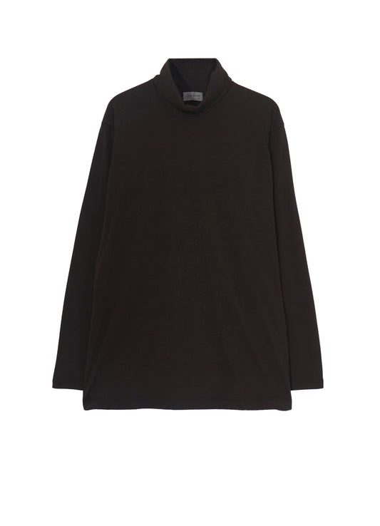 SOFT SINGLE JERSEY TURTLE NECK LONG SLEEVE TEE