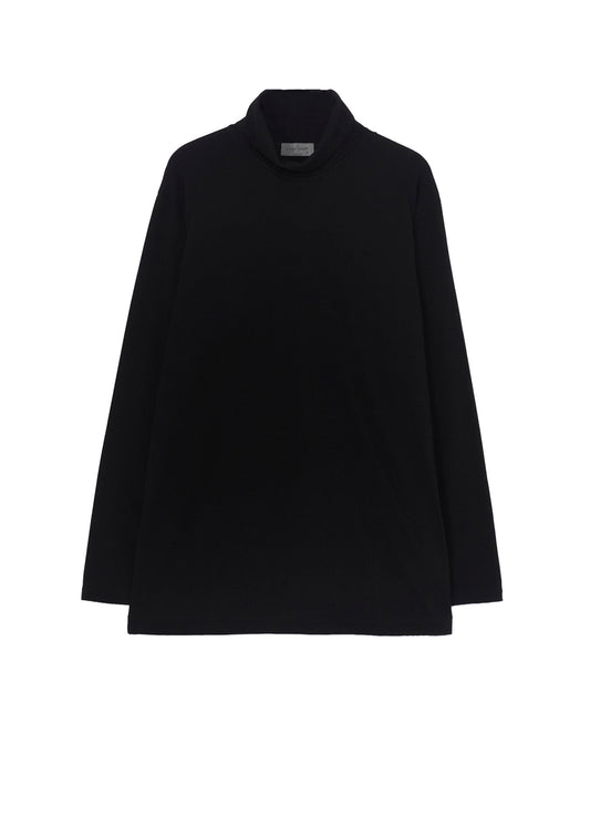 SOFT SINGLE JERSEY TURTLE NECK LONG SLEEVE TEE