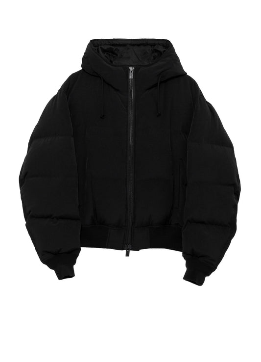 TA TUXEDO HOODIE DOWN JACKET