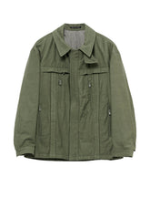 SLUB SATIN PADDED YOKE BLOUSON