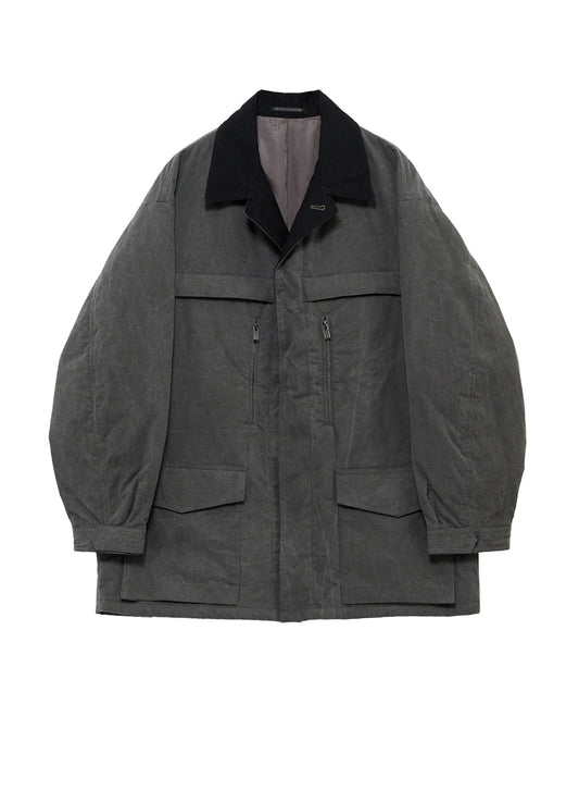 COTTON RIPSTOP PIGMENT YOKE STITCH BLOUSON