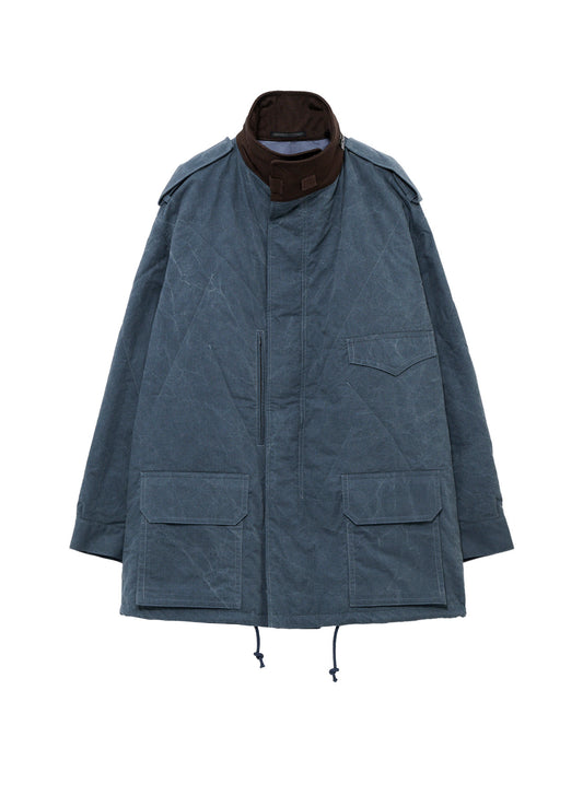 C RIP PIGMENT HOODED STITCH BLOUSON