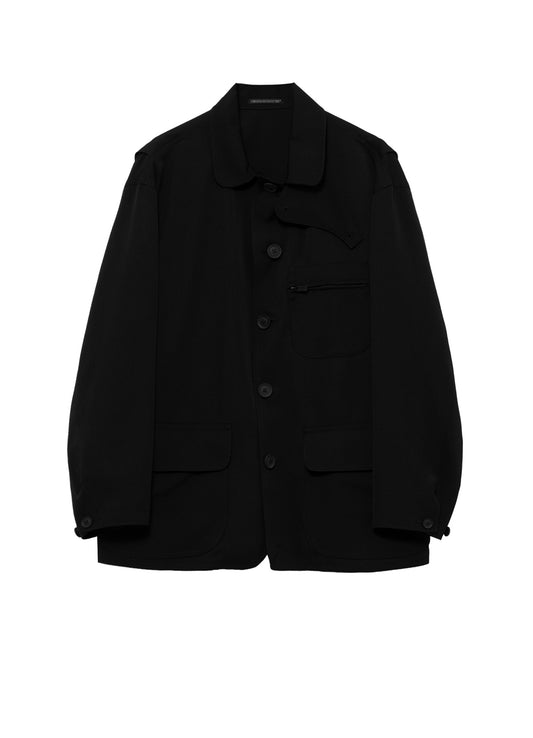 WOOL GABARDINE HUNTING BLOUSON