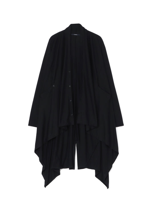 Ly/C Plain Stitch Drape long cardigan