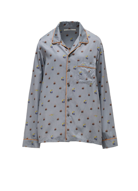 LIMI feu×HIROTTON RY/C SATIN PAJAMA SHIRT
