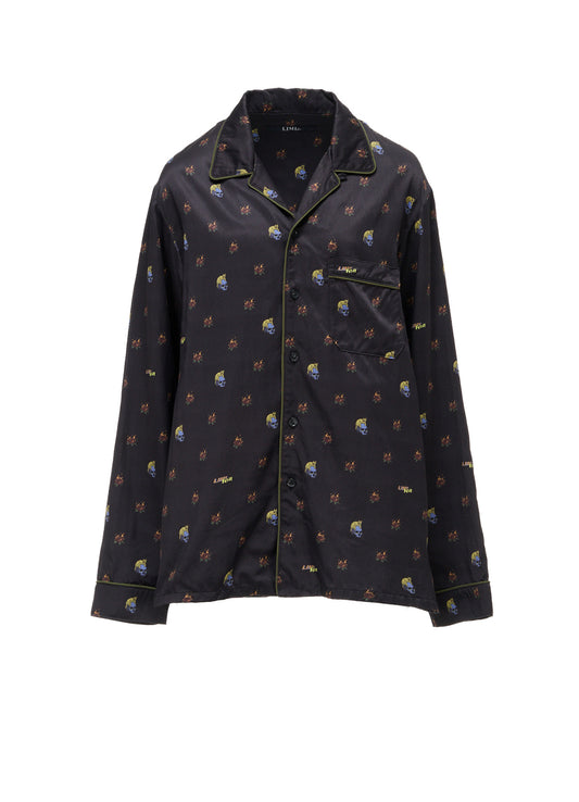 LIMI feu×HIROTTON RY/C SATIN PAJAMA SHIRT