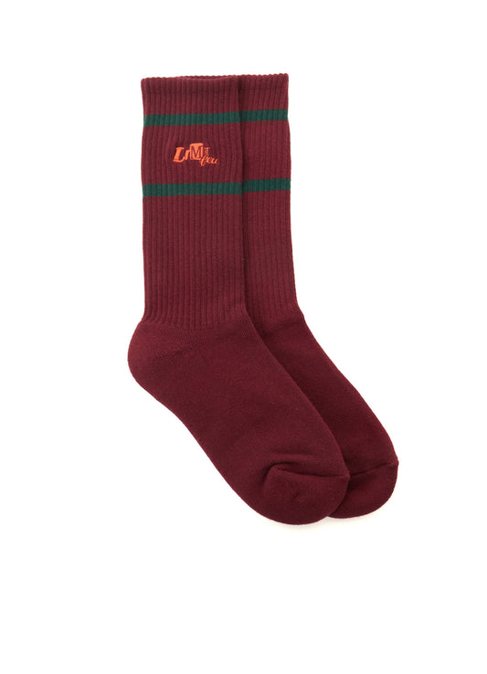 LIMI feu×HIROTTON EMBROIDERED RIB SOCKS