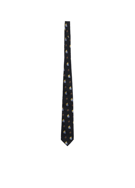 LIMI feu×HIROTTON SILK TWILL TIE