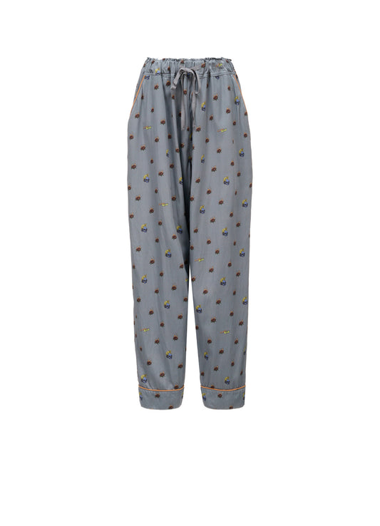 LIMI feu×HIROTTON RY/C SATIN PAJAMA PANTS