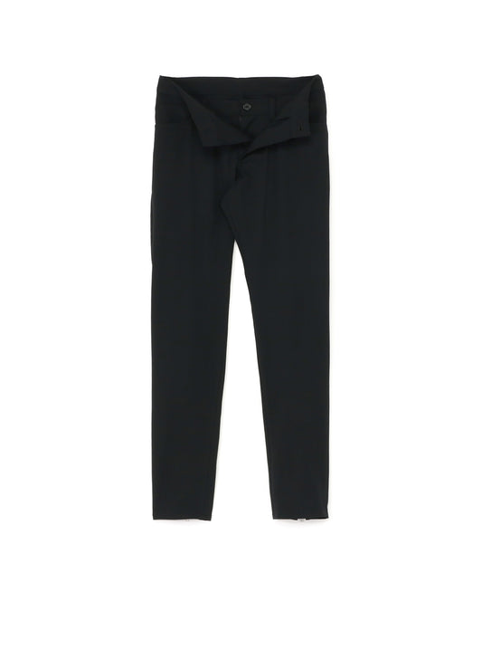 W/Gabardine Front Open Design Pants