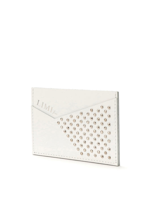 Rubber Touch Leather Studs Card Case