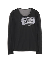 FEU Embroidery & Print Tight Long Sleeve T