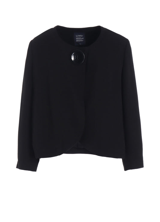 DOUBLE SATIN COLLARLESS JACKET