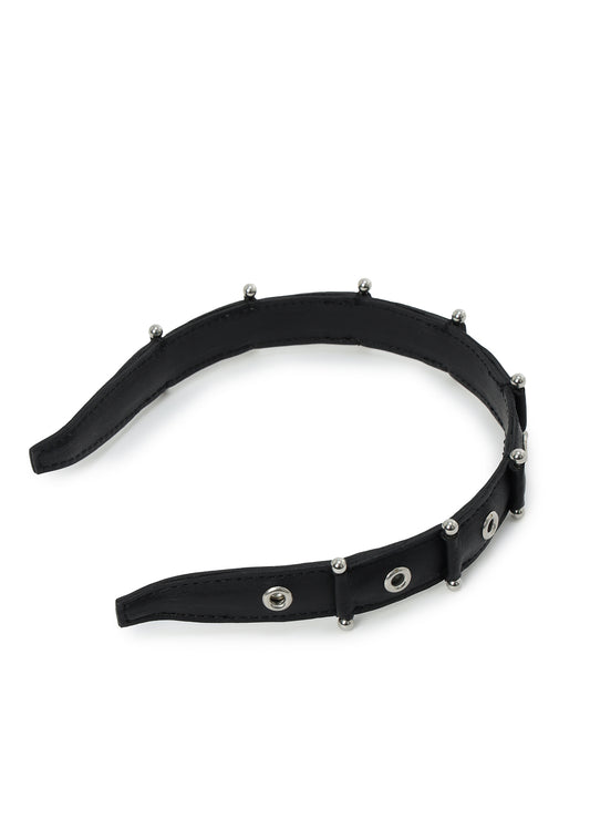 TANNED KIP LEATHER PIERCED HEADBAND