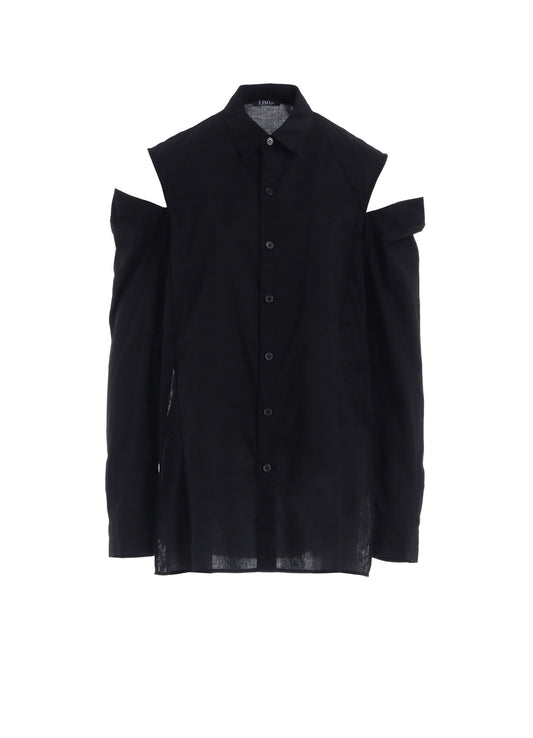 LAWN SLIT SHOULDER SHIRT