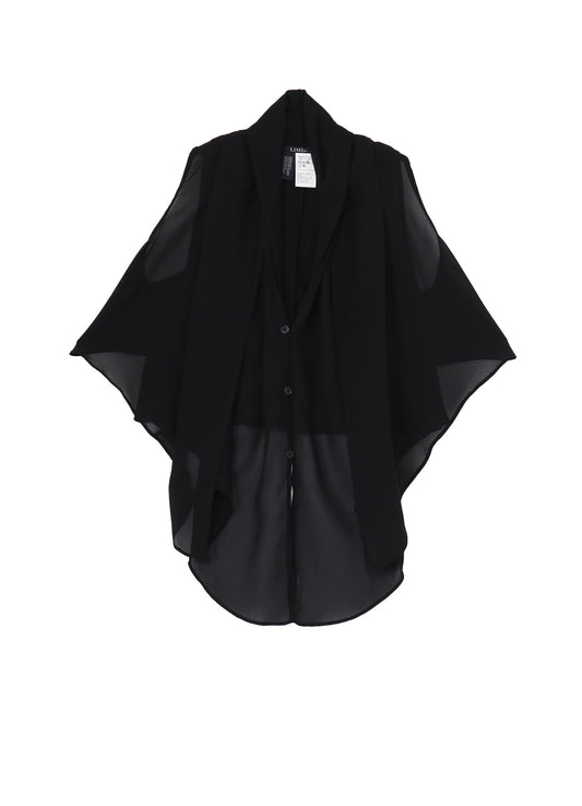 PE GEORGETTE LAYERED STOLE BLOUSE