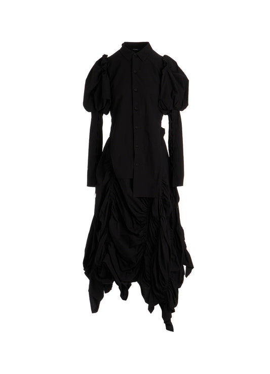 TYPEWRITER  GATHER DRESS