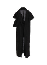 WRINKLED TYPEWRITER B TWIST DRESS