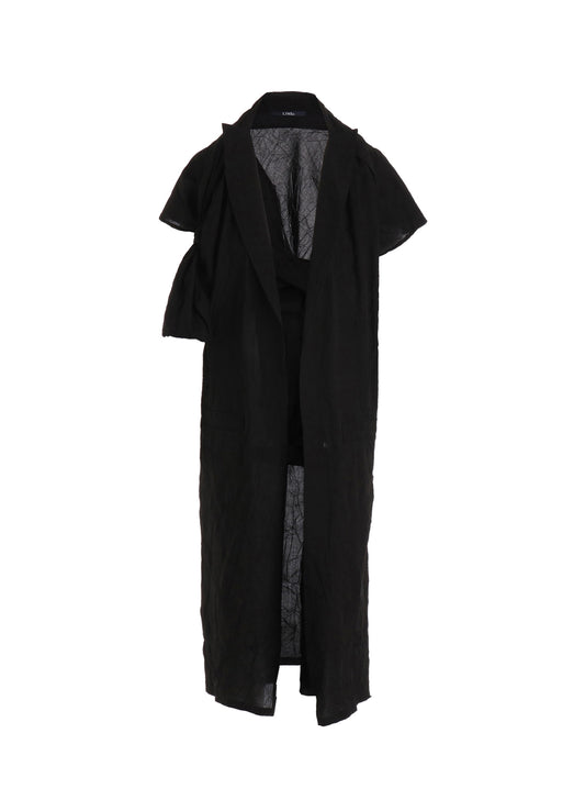 WRINKLED TYPEWRITER B TWIST DRESS