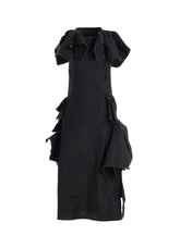 8oz DENIM DESIGNED PANEL DRESS A