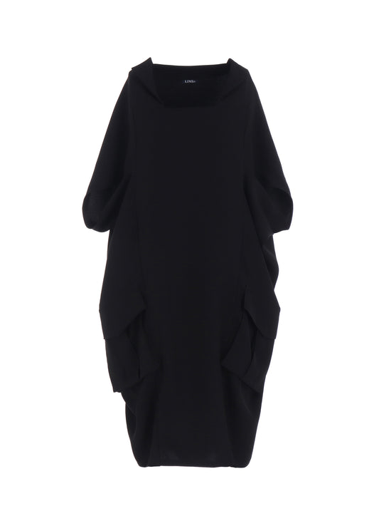 DOUBLE SATIN COCOON DRESS