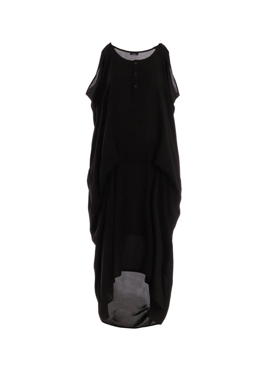 RAYON LAWN SLEEVELESS TUCK DRESS