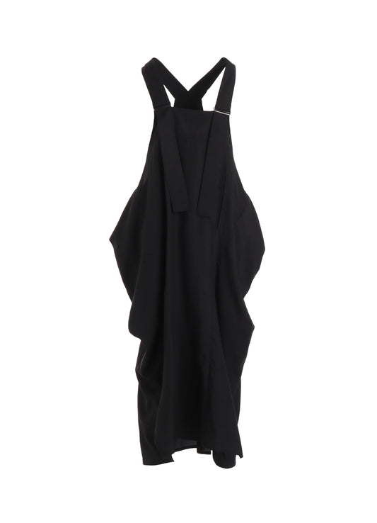 CELLULOSE / COTTON BROAD SIDE ZIP DRESS