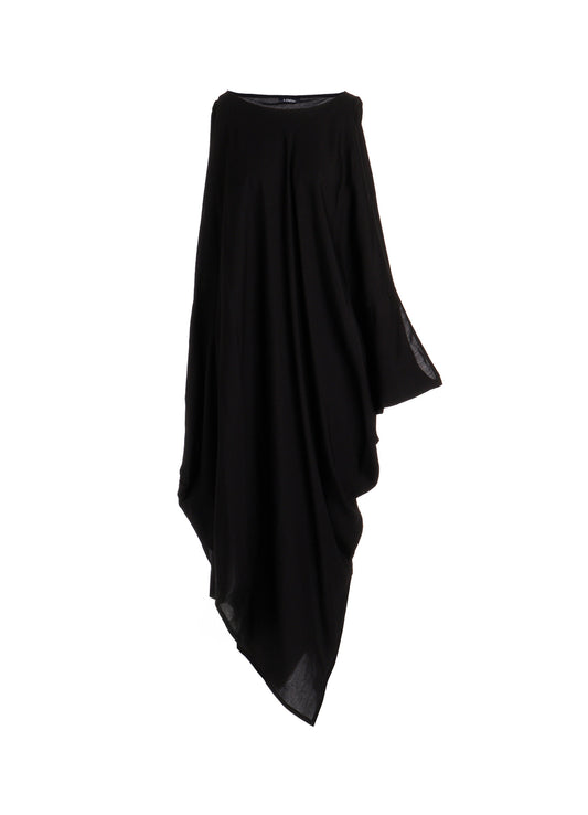 CELLULOSE DRAPE LONG DRESS