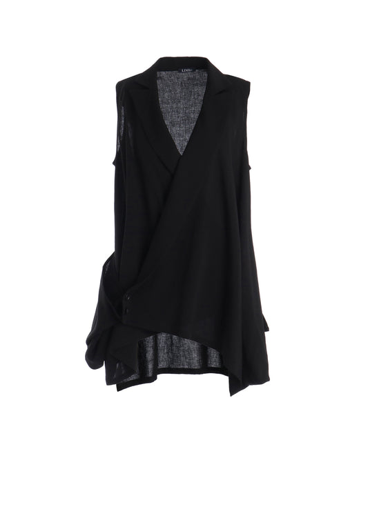 CELLULOSE/ LINEN LAWN WRAP JACKET