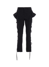 C/LI MUSLIN LACE UP PANTS