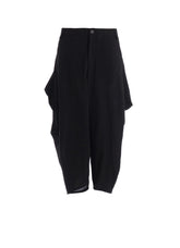 CELLULOSE/ LINEN LAWN BIG TUCK PANTS A
