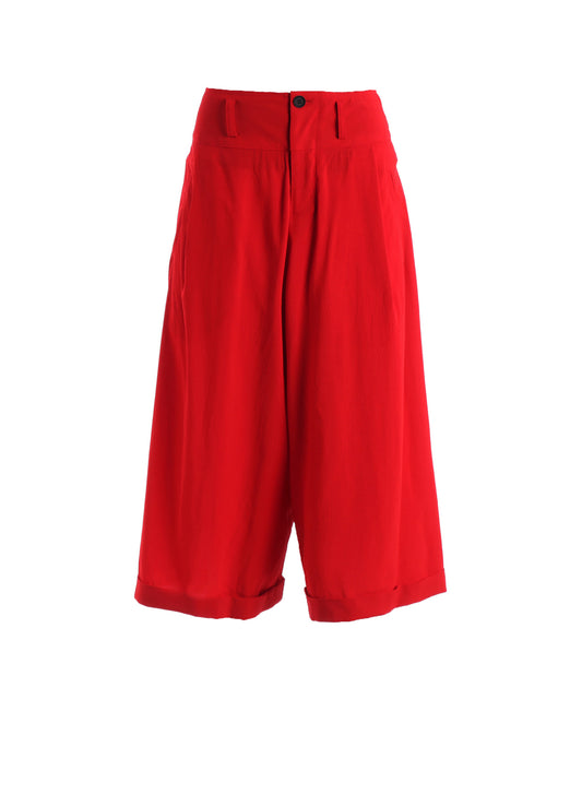 RY/ WRINKLED LAWN CROPPED MACKIN PANTS