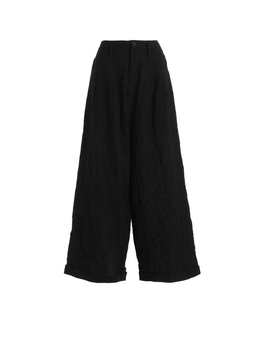 WRINKLED TYPEWRITER MACKIN WIDE PANTS