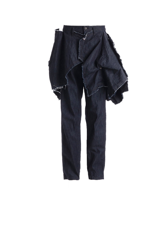 8oz DENIM DESIGNED PANEL PANTS