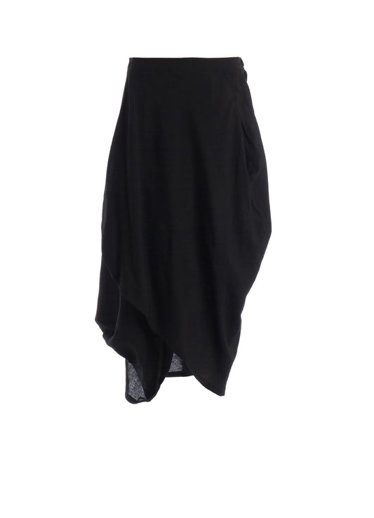 CELLULOSE/ LINEN LAWN DRAPED SKIRT
