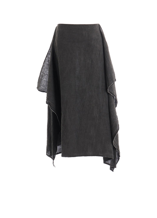 INK DYED LAWN SQUARE SKIRT B