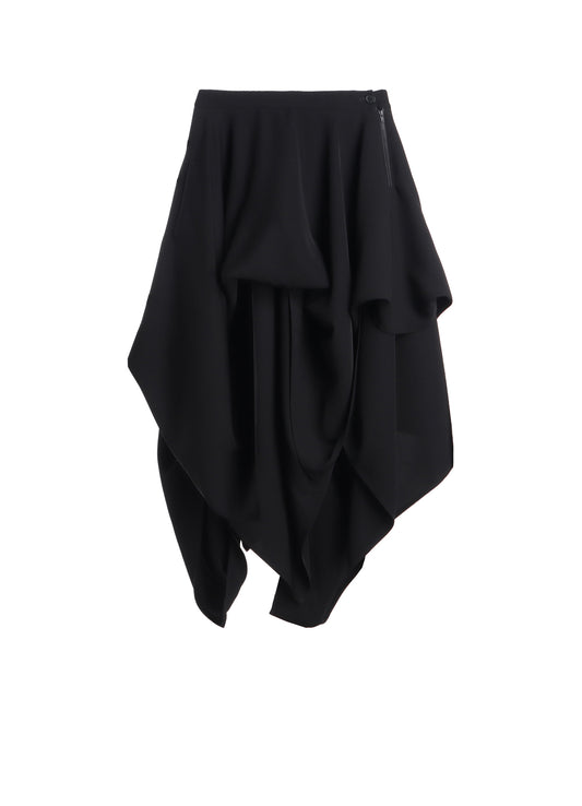 DOUBLE SATIN LAYERED SKIRT