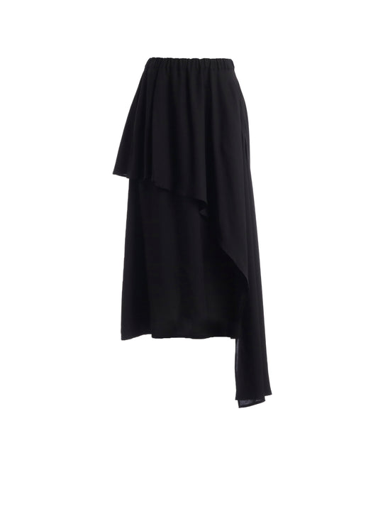 42/- POPLIN ASYMMETRIC DOUBLE LAYER SKIRT