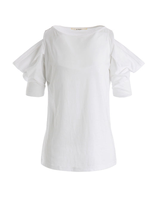 40/- SINGLE JERSEY OPEN SHOULDER HALF SLEEVE TEE
