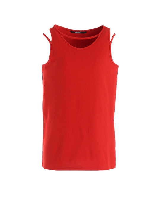 COTTON RIB BINDER DETAIL TANK TOP