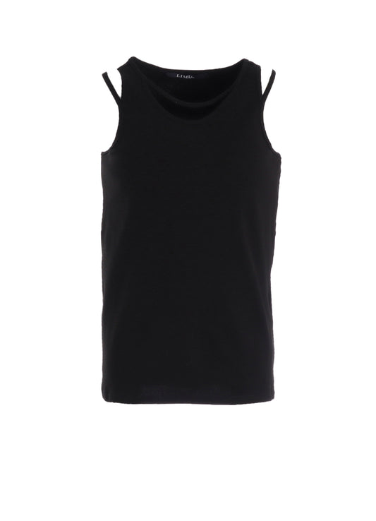 COTTON RIB BINDER DETAIL TANK TOP
