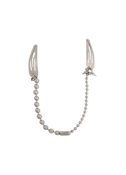 RHODIUM CHAIN HAIR PIN
