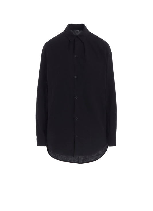LIGHT POPLIN NECK TUCK SHIRT